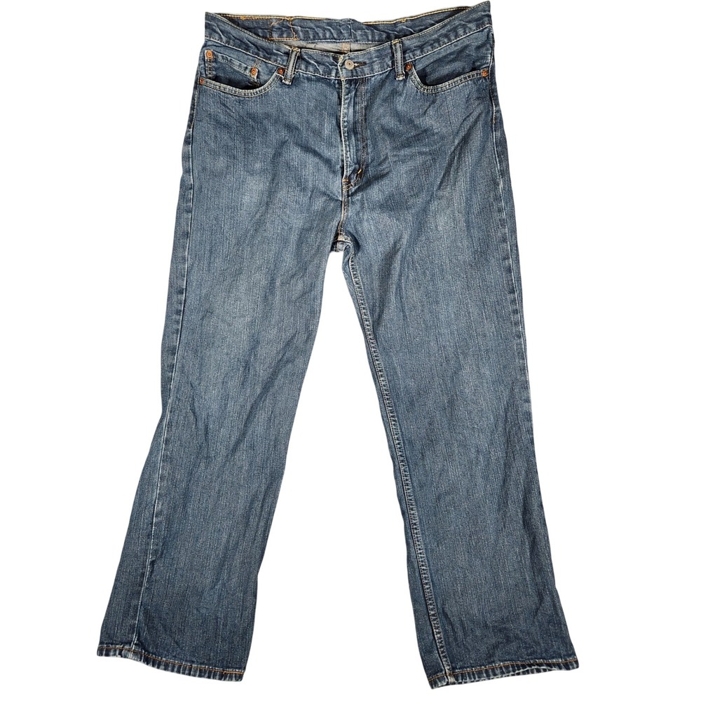 Levi's 514 Straight Fit Jeans Mens 36X29 (Altered) (Tag 40X30) Blue Denim‎